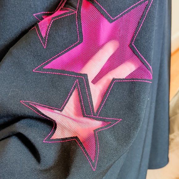 ~*Torrid Vintage 90's Black and Pink Star Dress - Size 16*~ - Picture 10 of 15